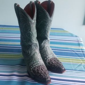 Womens turquoise cowboy boots
